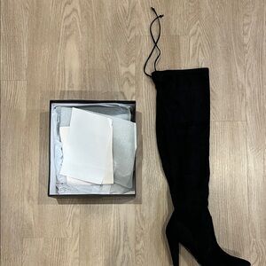 French Connection Black Over-the-Knee Boots